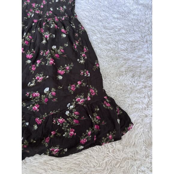 Abercrombie Kids Girls Sz. 13/14 Slate Gray Floral Lined Sundress. So Pretty - Picture 10 of 10
